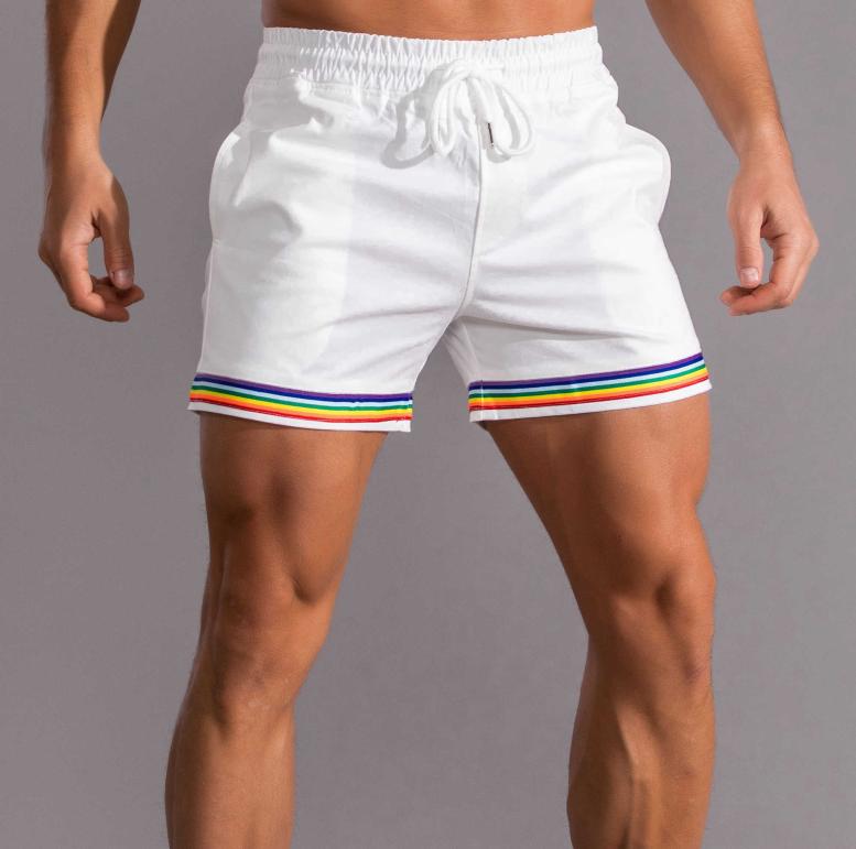 

Gay man shorts rainbow male shorts X070501234567899795686, Black