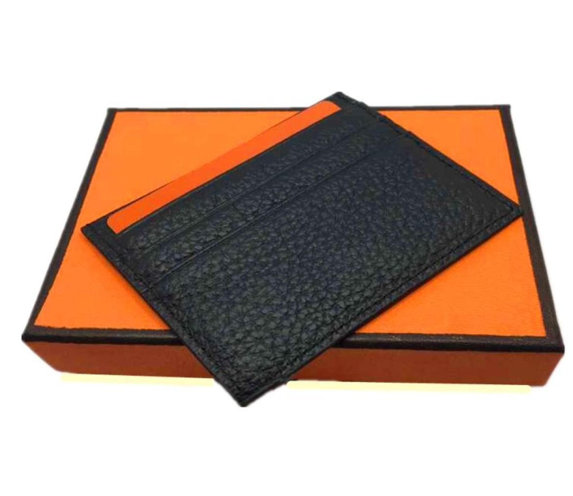 

7 Colors Genuine Leather Credit Card Holder Wallet Classic Designer Slim Fashion ID Card Case for Man Woman 2023 New Arrivals Drop1791303, Grey
