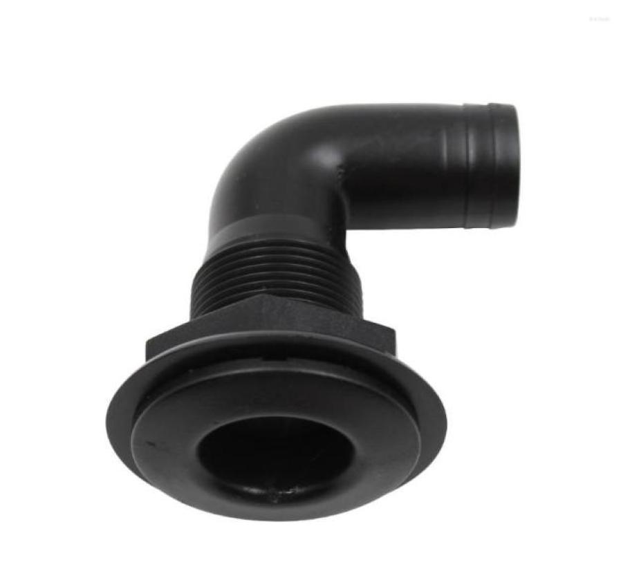 

All Terrain Wheels 13939 Black Polypropylene Thru Hull Fitting Hose 90 Degree For Marine Boat4058018