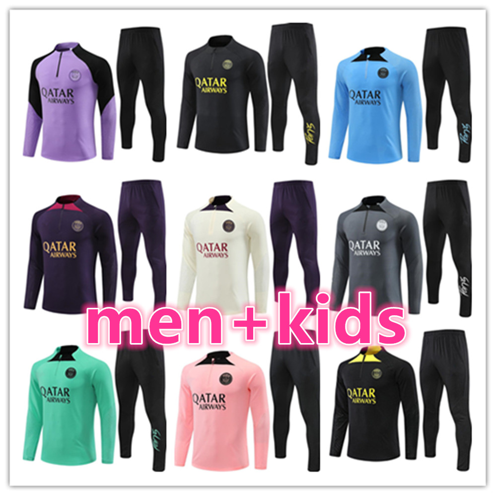 

23 24 psgS messiS tracksuit football jerseys training suit jersey soccer tuta maillot survetement foot futbol chandal jogging jacket 2022 2023 mens kids