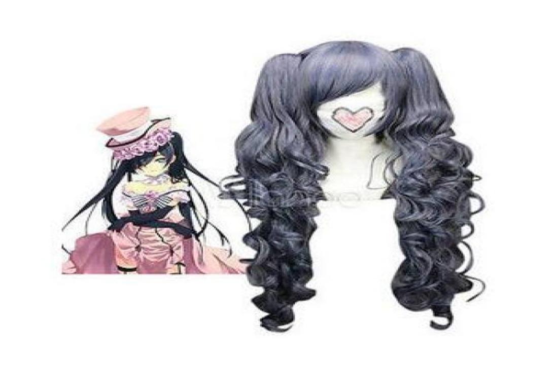 

New High Quality Fashion Picture wig gtgtPurplish Gray 70cm ASHCiel Phantomhive Nylon Cosplay Wig2547263, Mix color