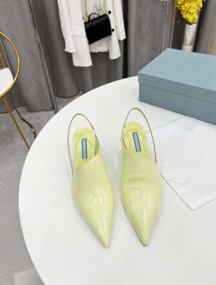 

Autumn and winter Paris Sandals wearresistant sho es pointed back trip buckle shoes women039s 65cm thin high heels luxury rea5140687, Black