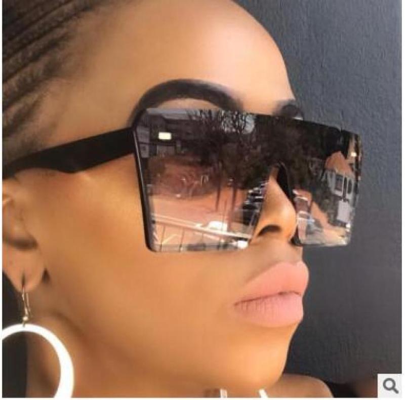 

Designer Oversize Square Sunglasses Women Fashion Flat Top Gradient Glasses Men Gafas De Sol 8 colors 10PCS factory 5880936