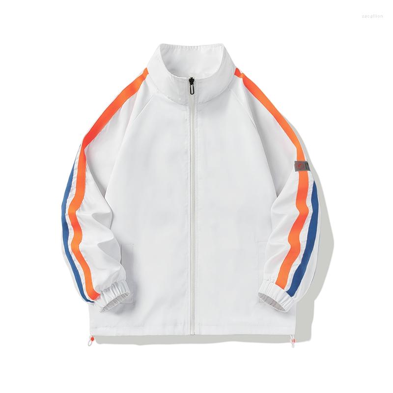 

Men's Jackets Men's Jacket Spring And Autumn Hip-hop Splicing Sports Street Wear Casual Windbreaker 2023 Fashion, Black