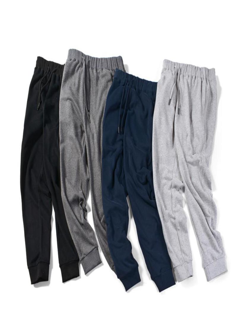 

2019 Spring Men Solid Sweatpants Thin Slim Fit Casual Pants Men Looped Cotton Pencil Sporty Joggers for Long Trousers3314605, Beige