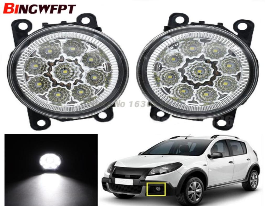 

2x Car Styling High Power LED Fog Lamps DRL Lights For Renault MEGANE 23CC Fluence Koleos SANDERO STEPWAY Halogen lamp7899039