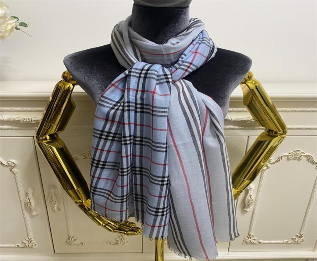 

Women039s long scarves pashmina 100 cashmere material thin and soft print stripes pattern size 220cm 70cm3226811