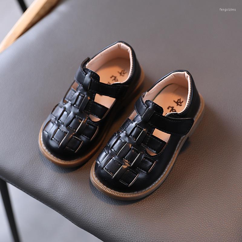 

Flat Shoes Black Leather For Girls Children Flats Weaving Woven Design Kids Fashion Sneakers T-strap 2023 Spring Casual Soft, Beige