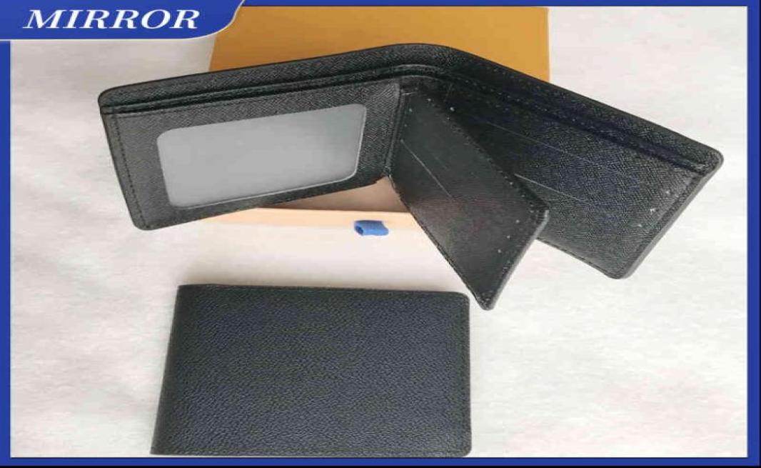 

MIRROR Top Quality Bag Paris Plaid Style Mens Wallet Fashion Men Purse Luxury Special Canvas Multiple Short Small Bifold Wallet Re3672969, Lavender