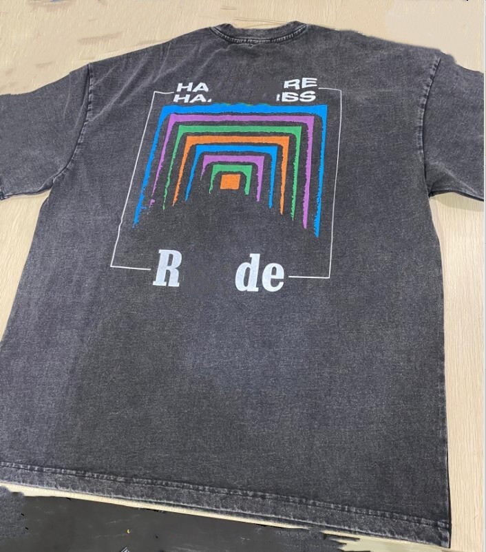 

2023Summer Mens T-Shirts Womens rhudes Designers For Men tops Letter polos Embroidery tshirts Clothing Short Sleeved tshirt large Tees, Cu111