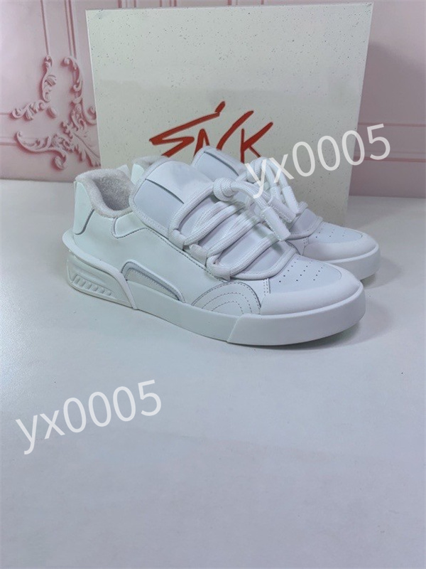 

Luxury Designer flat sneaker trainer casual shoes leather white letter overlays fashion platform men womens low sneakers, 03