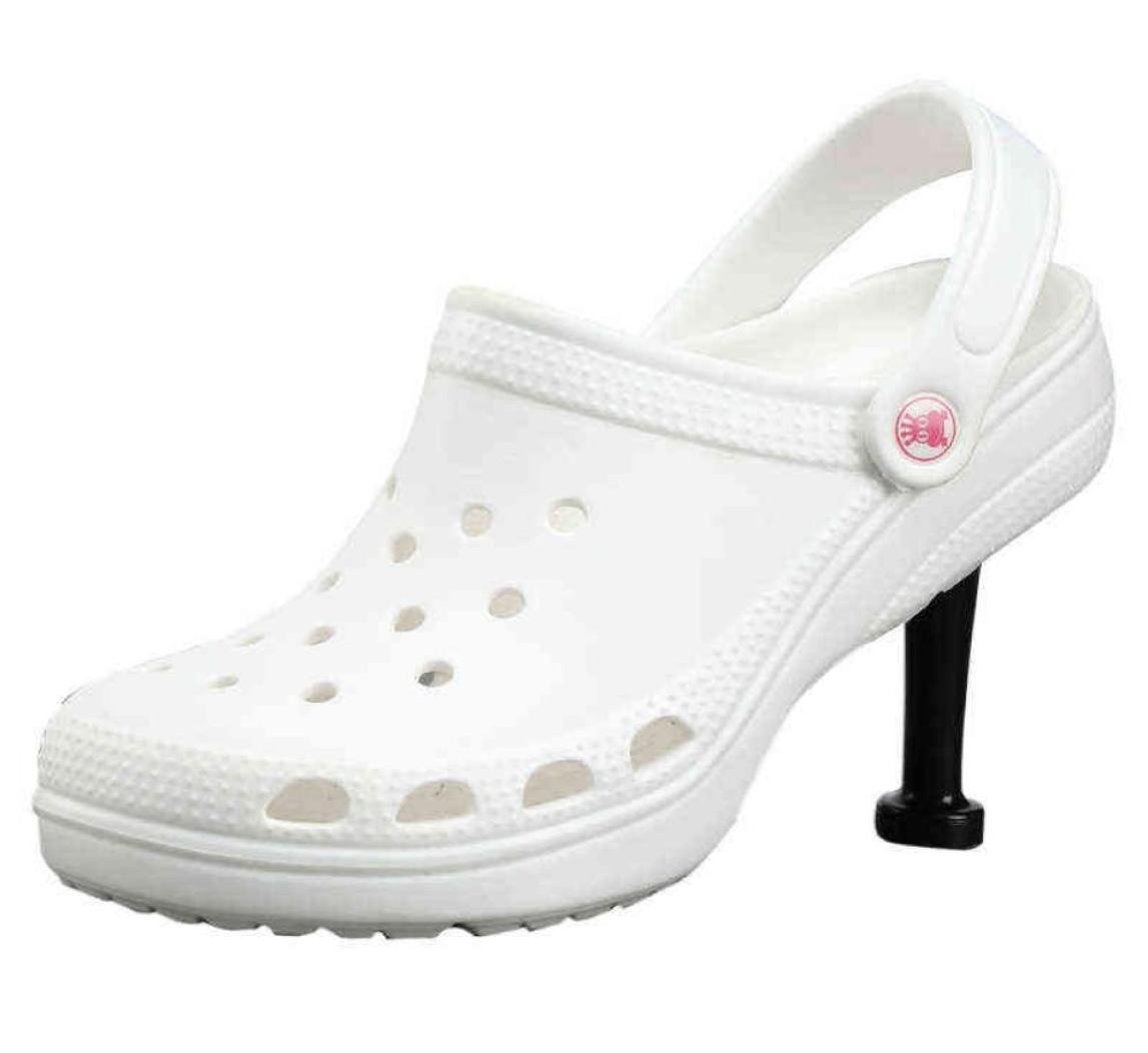 

Summer 2022 Designer Sandals Outdoor Beach Shoes Women Waterproof High Heels Sandals Y2205068709952, Black