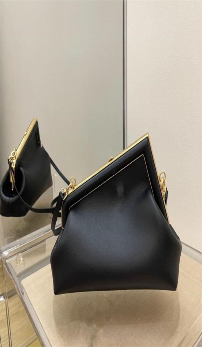 

Black Brown leather bag soft caramel lambskin buckle iconic clutch bags portable shoulder size 26x95x18cm7302275, Army green