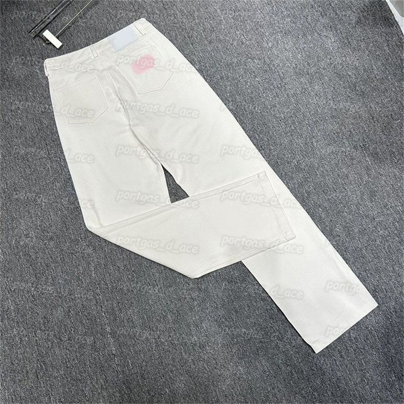 

Luxury Women Denim Pants Designer White Jeans Charming Girl Lady Jeans, White with label#@0527