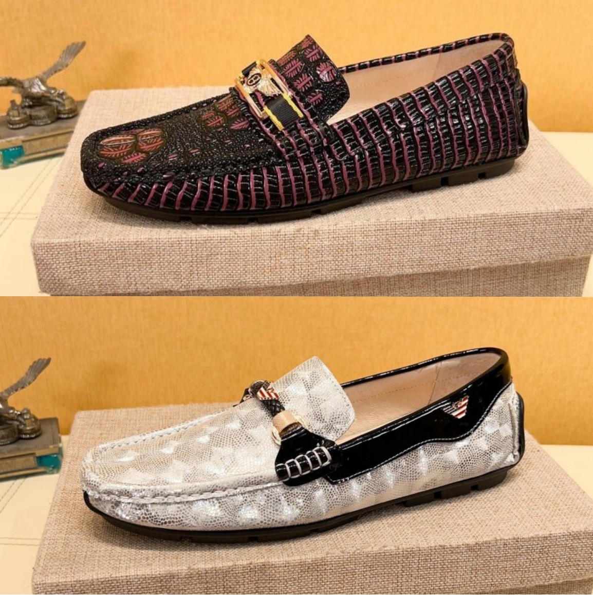 

New casual shoes custom model diamonds match designer luxury personality fashion design classic style dress shoes banquet dinner clothing factory promotion, 40#