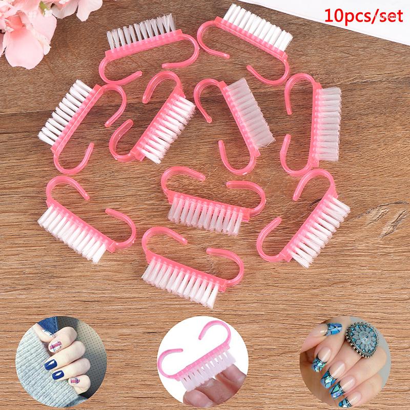 

Nail Brushes 10Pcs Cleaning Clean Brush Tool File Manicure Pedicure Soft Remove Dust Small Angle Clear Tools Sets