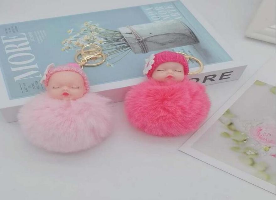 

key ring Cute doll hair ball keychain bag pendant car ornaments cartoon plush4539584