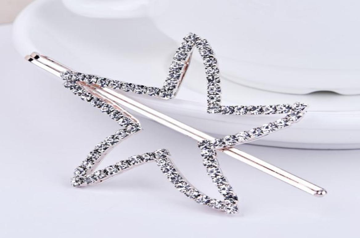 

Rhinestone Starfish Fashion Metal Hairpins Women Girls Hair Clips Pin Barrette Hairclip Accessories For Women Hairgrip Headdress7523563