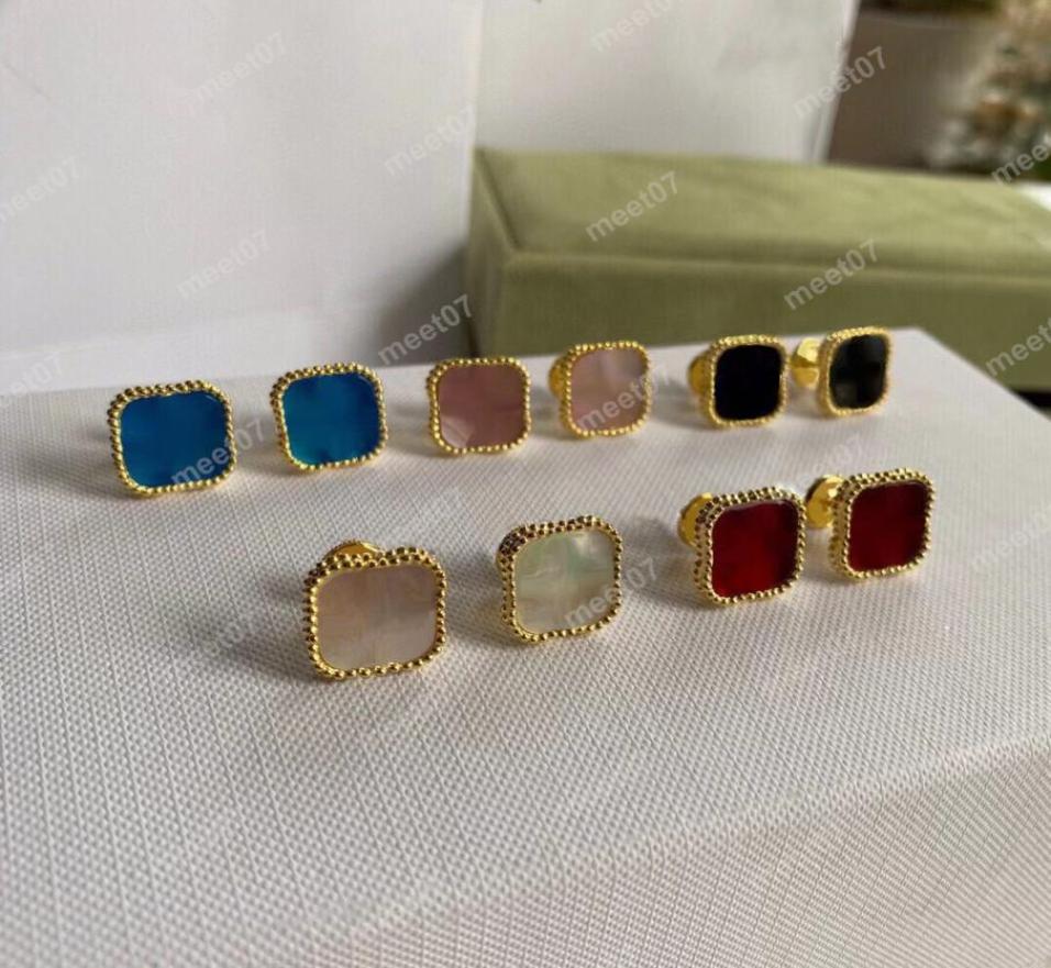 

clover designer earring Clover designer Studs mother of pearl Mid size Ladies Earring Sterling Silver Ear Ring for Women4567348