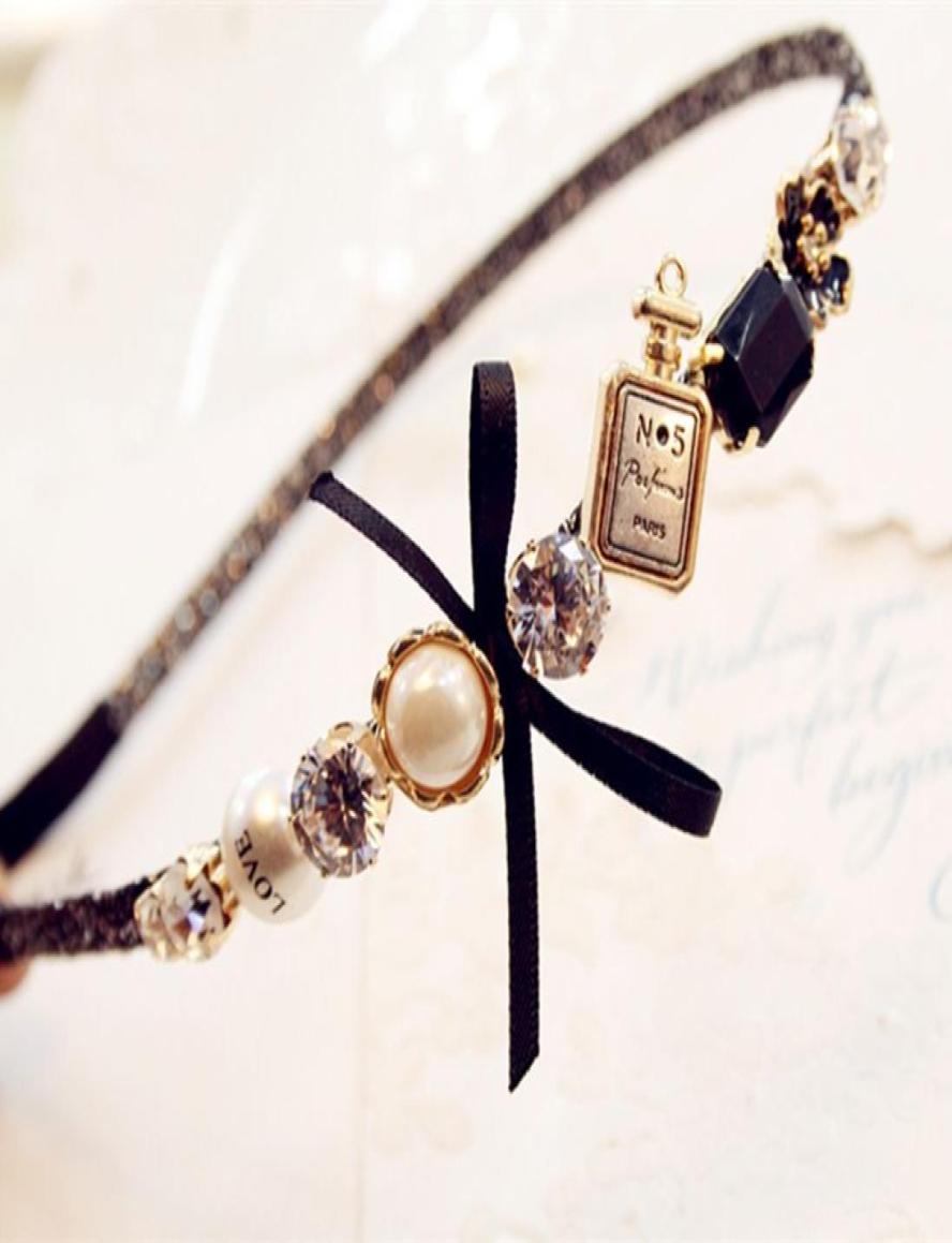 

New Colorful Rhinestone Flower Hair Hoop Headband Hairband Women Girls Bezel Hair Band Hair Accessories Tool3388120