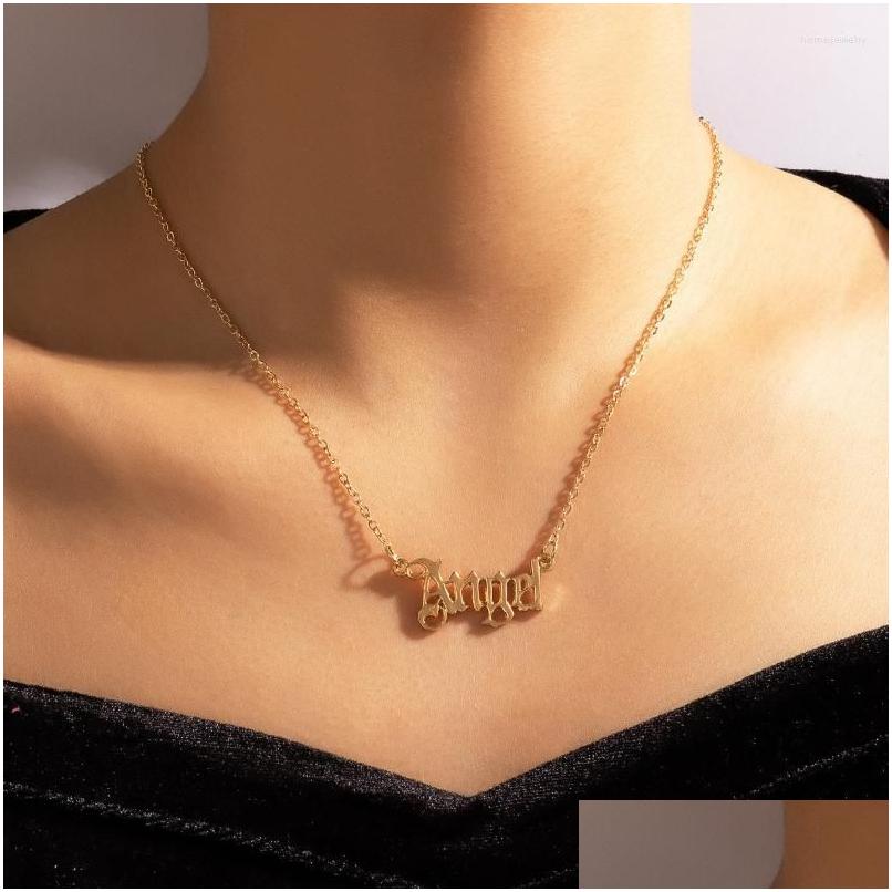 

Pendant Necklaces 2022 Babygirl Letter Necklace Collarbone Chain Mothers Day Mother Single Layer Drop Delivery Jewelry Pendants Dhhnm