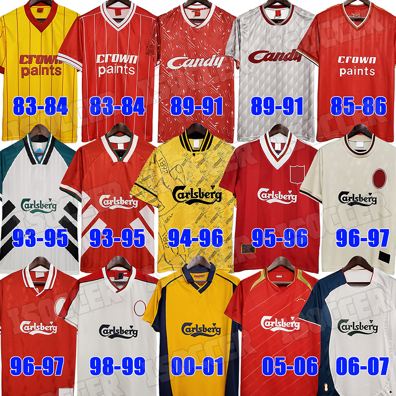 

GERRARD Retro Soccer Jerseys DALGLISH 2005 Smicer Alonso 10 11 Football Shirts TORRES 89 90 91 Maillot 85 86 Kuyt Keane SUAREZ 93 95 01 02 04 05 06 07 08 09, 22 23 home kids