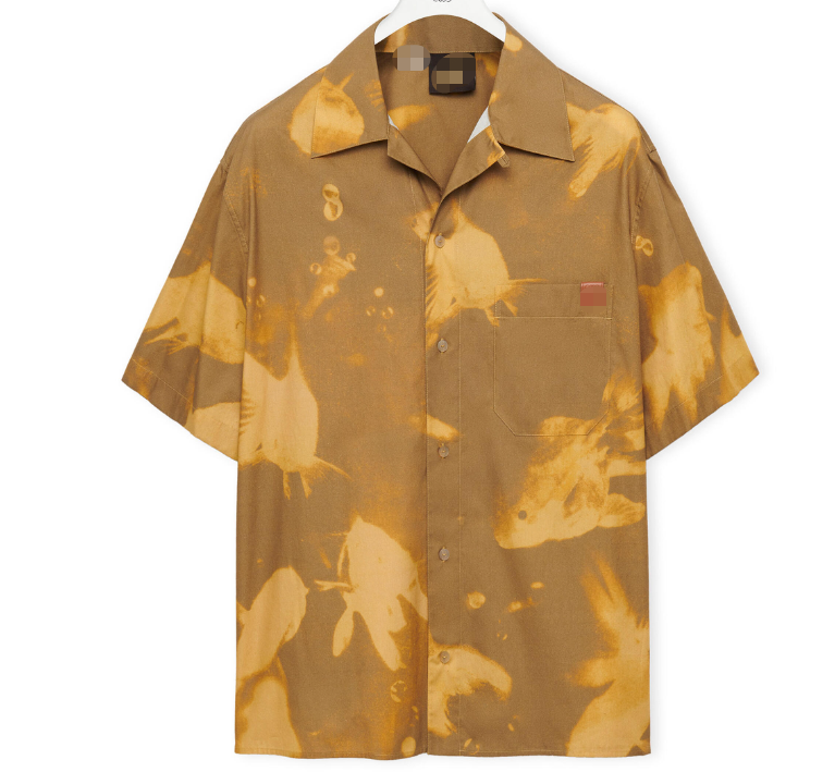 

LOW2023WE men and women T-shirt high quality Anagram Fish bowling shirt in cotton, Photo