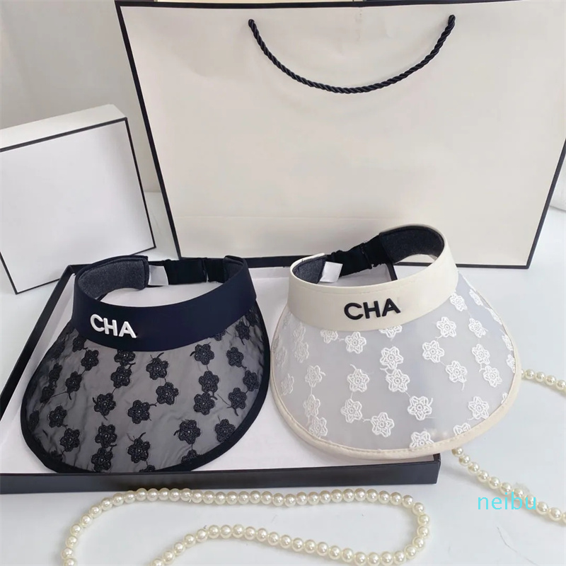 

Wholesale Visors Ladies Designer Visor Fashion Floral Lace Bucket Hat, Black