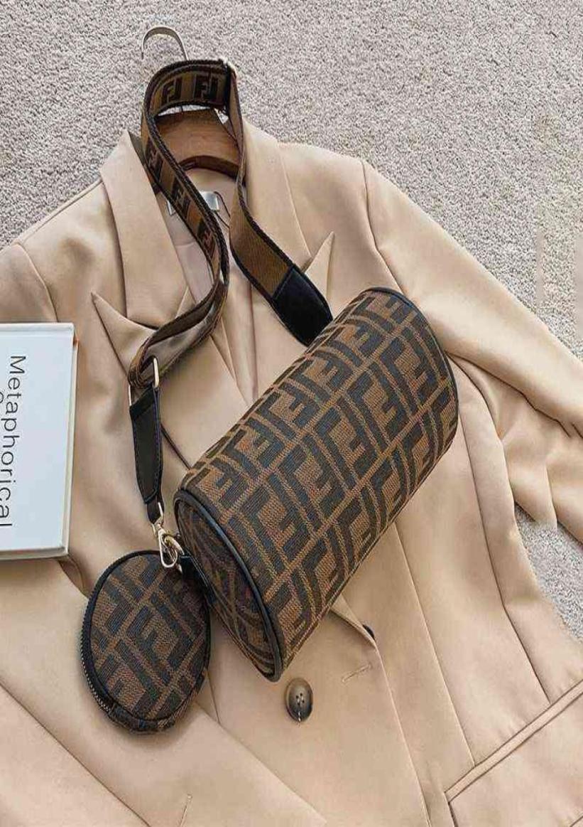 

Factory Outlet Minority Cylinder Pillow Bag Female 2022 Spring New Boston Foreign Style Versatile Broadband One Shoulder Messenger9281039, Brown