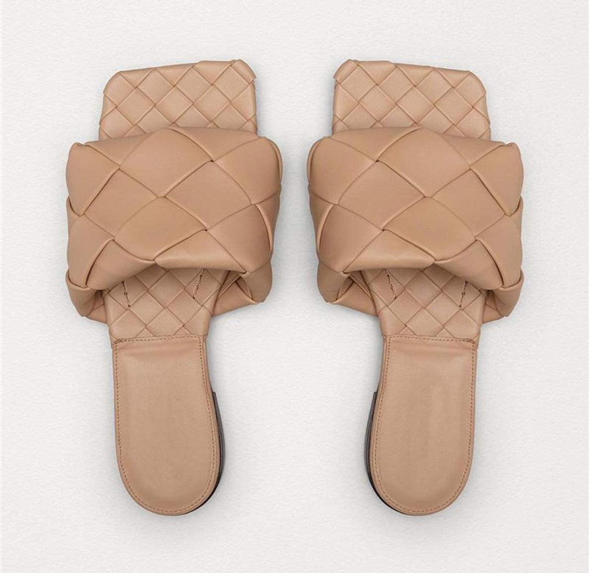 

Summer Women Flat Sandals Cross Knitting Beach Slippers Apricot Casual Outside Slides Shoes Woman Large Size 43 Sandalias6845128, Grey