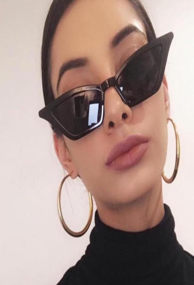 

Sunglasses Vintage Small Women Cateye Retro Glasses For Luxury Quality Metal Hinge FemininoSunglassesSunglasses4338958