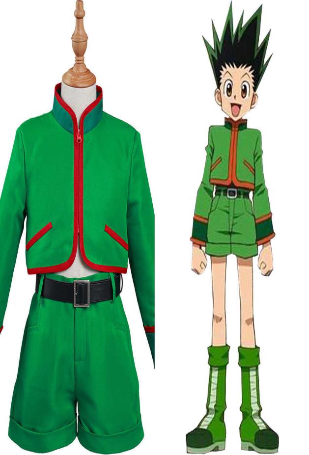 

Hunter x Hunter Cosplay Gon css Cosplay Costume Children Outfits Full Suit Halloween Carnival For Kids Y09033537133, Black