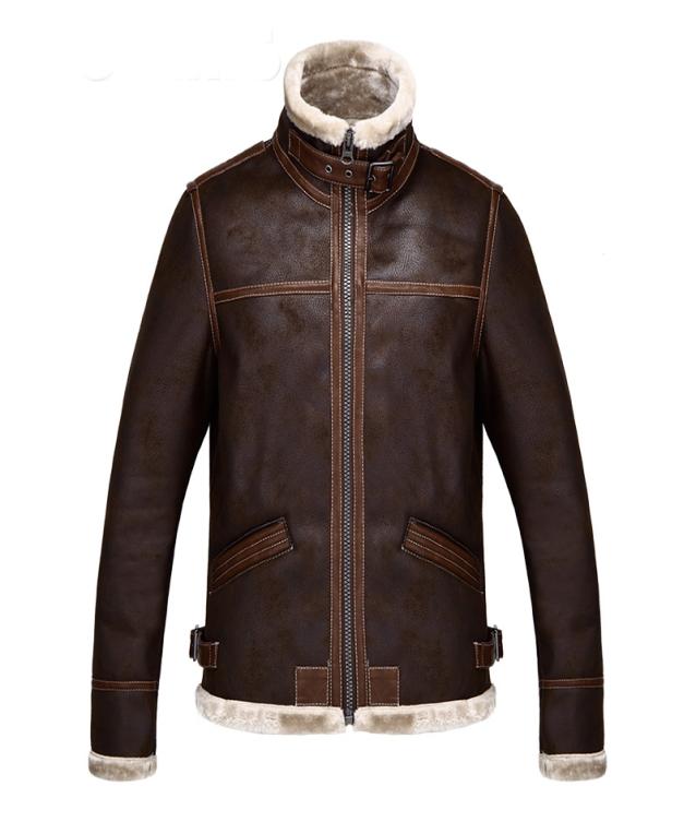 

New 2020 High Quality New Resident Evil 4 Leon Kennedy Leather Jacket Cosplay Costume Faux Fur Coat for Men Plus Size S4XL6266732