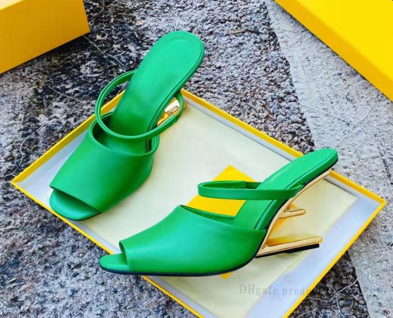 

Women039s new highheeled sandals wedding shoes custommade cowhidefaced fashionable metal letters and dress shoes5235777, Gold