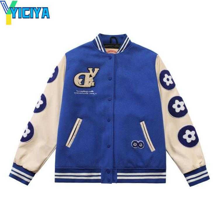 YICIYA Men&#039;s Jackets Blue Red Black Vandythepink Varsity Baseball Women 1 1 Top Quality Casual Unisex Clothing PU Leather Bomber Men Coats-image-870985237