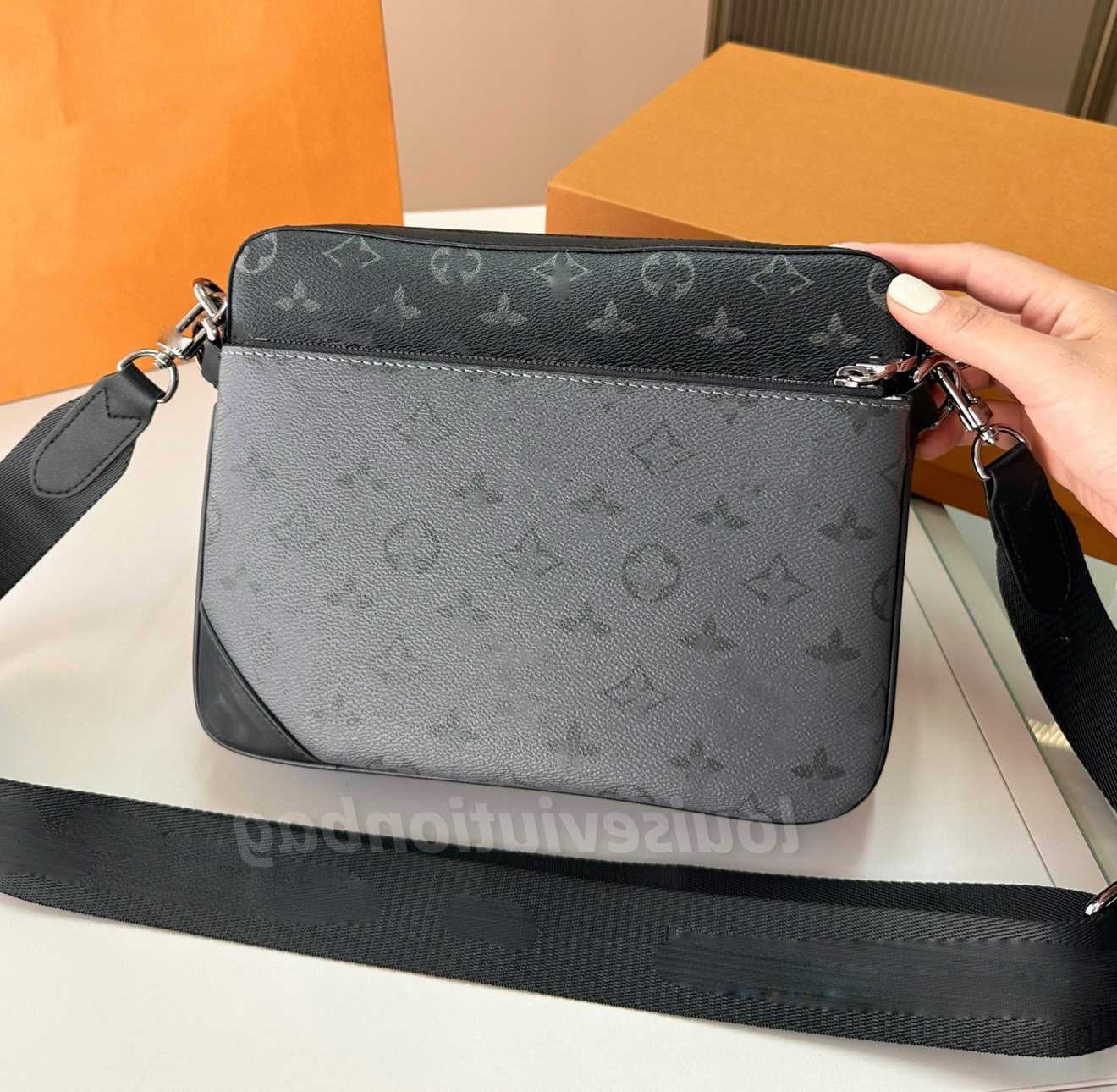 

Mens Trio Messenger Districts 3 in 1 bags Damier Spray Luxurys Designers Crossbody Shoulder Bag Handle Purse Wallets Totes 3pcs sets