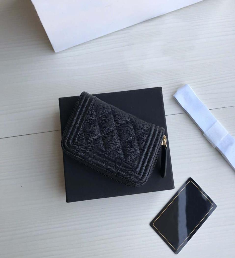 

Fashion Selling Classic mini size womens chain wallets Top Quality Sheepskin Luxurys Designer bag Gold and Silver Buckle Coin Purs4051960, Black