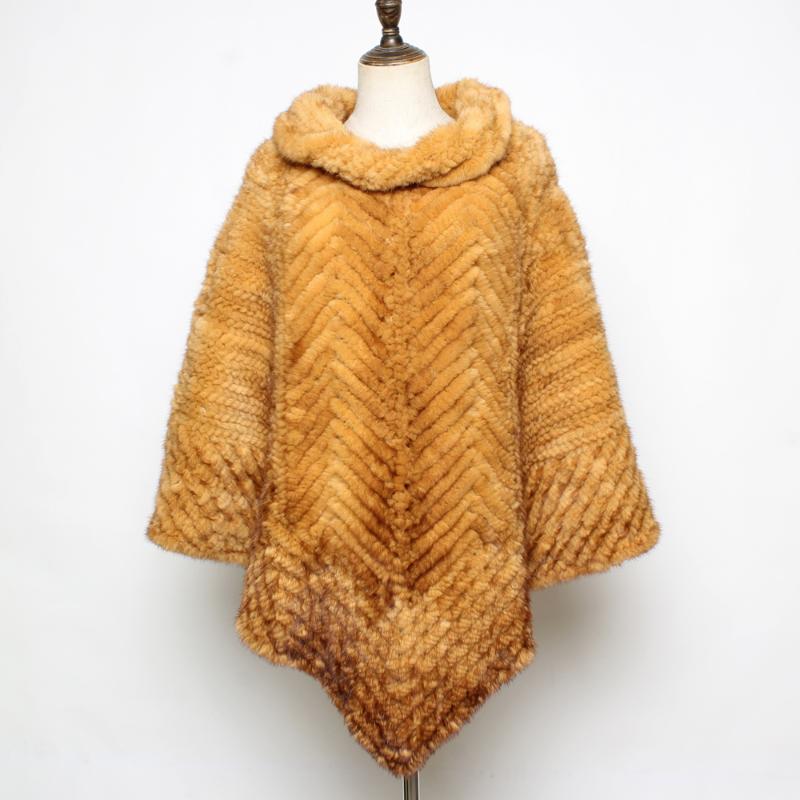 

Scarves Winter Women Genuine Shawl Coat Lady Warm Knitted Real Poncho Fashion Luxury Natural Capes Jackets