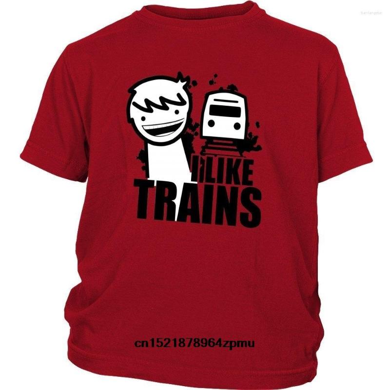 

Men' T Shirts Men Shirt ASDF Movie Shirt- I Like Trains SMILE Version Funny T-shirt Novelty Tshirt Women, Men-darkpurple