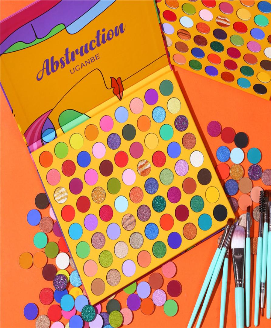 

UCANBE 72 Colors Eye Shadow Pallete Disc Bead Matte European American Makeup Palette Blue Cos Make up Set For Party Stage5915606, Mixed color