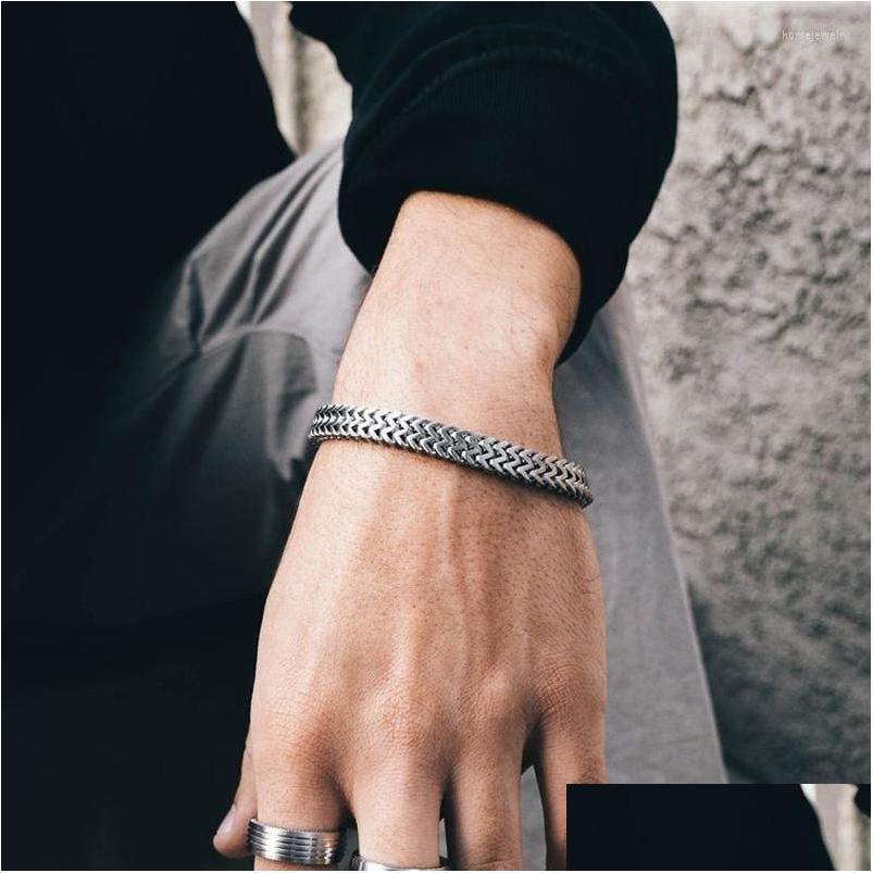 

Chain Link Bracelets Stylish Bracelet For Men Stainless Steel Bali Tail Toggle Clasp Drop Delivery Jewelry Dhbme