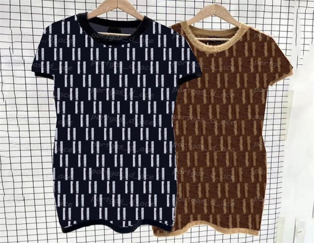 

Letters Knit Women Dress Short Sleeve Autumn Spring Dresses Vintage Street Style Jumper Dress5930320, Lavender