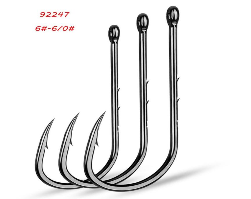 

12 Sizes 660 92247 Baitholder Hook High Carbon Steel Barbed Hooks Fishhooks Asian Carp Fishing Gear 200 Pieces Lot W57260059