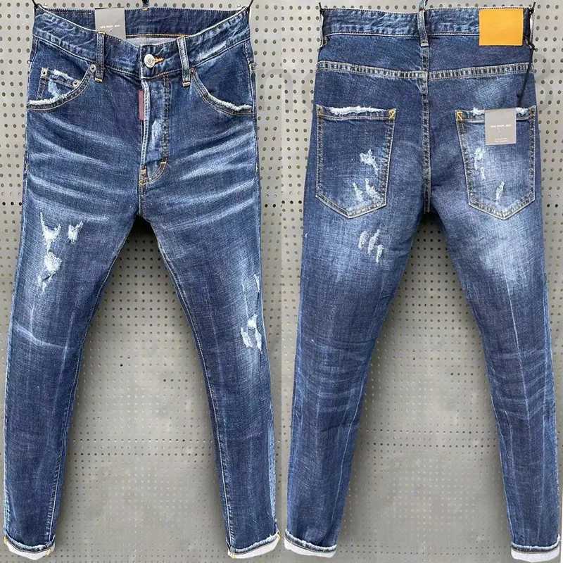 

designer Mens Jeans jeans for mens stree Luxury Designer Denim Men Jean Embroidery Pants Fashion Holes Trousers Clothing US Size FQIA