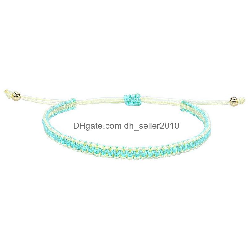 

Beaded Strand Tauam Simple Woven Cotton Rope String Bracelet Pray Yoga Handmade Pure Color Chic Tassel For Men Women 2023 Drop Deliv Dhjhm