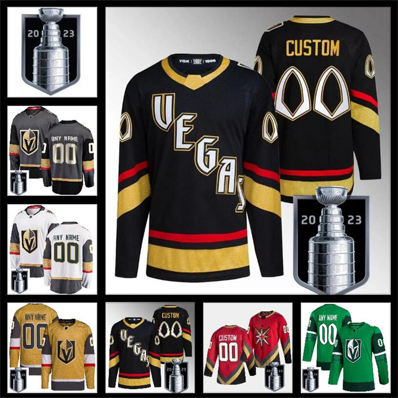 

2023 Stanley Cup Jerseys Custom Vegas Golden Knights Hockey NHLHv Jack Eichel Mark Stone William Karlsson Alex Pietrangelo Jonathan Marchessault Shea Theodore, Color