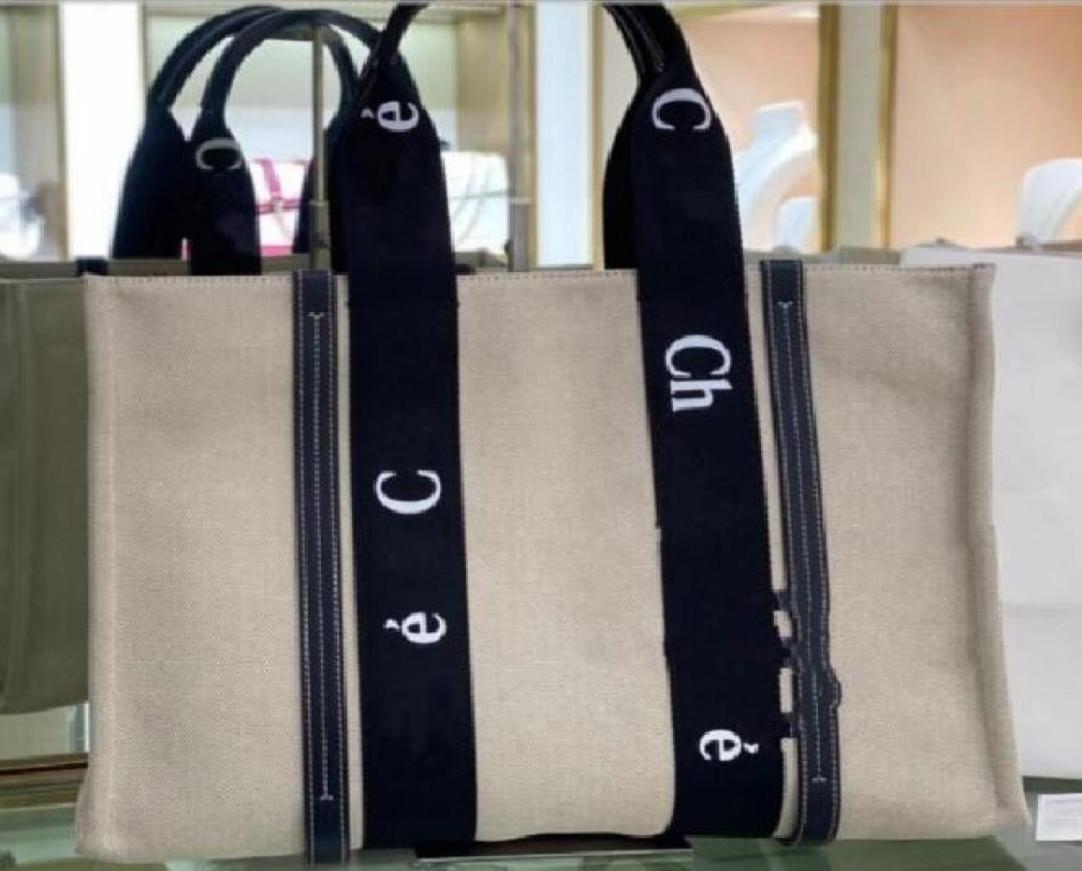 

sell big shoulder shopping bag Clutch man women large capacity beach canvas bag leisure chlose leather handbag bags with initi7479041, Khaki
