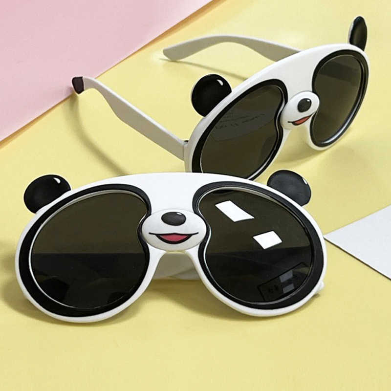 

Fashion Sunglasses Frames 2022 Tiktok panda cartoon boys and girls children's polarized sunglasses cute sun silicone glasses