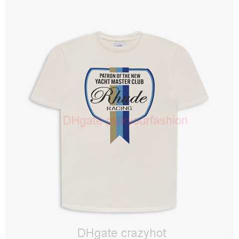

Designer Fashion Clothing Tees Tshirt H8014#rhude Summer Flag Logo Printed Short Sleeve T-shirt Cotton Streetwear Tops Casual Sportswear Rock Hip hop for sale, White/h8014