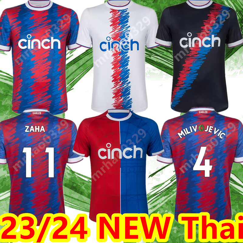 

2023 2024 CRYSTAL OLISE Third Soccer Jerseys 23 24 PALACE ZAHA EZE J.AYEW Away maillots de foot BENTEKE SCHLUPP MATETA EDOUARD GALLAGHER Home Football shirts Kit, 23 24 home patch
